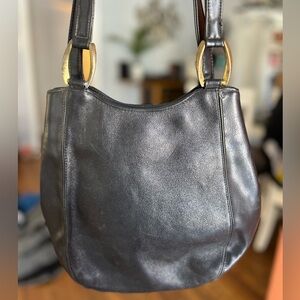 Elegant Coletta Black Leather Vintage Women's Bag